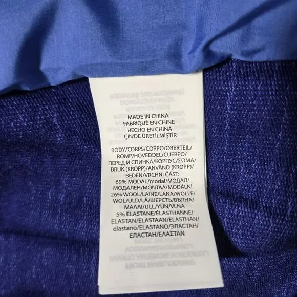 RLX Ralph Lauren Golf Wool Full Zip Hooded Jacket Mens Large Blue Light Purple L - Picture 5 of 6